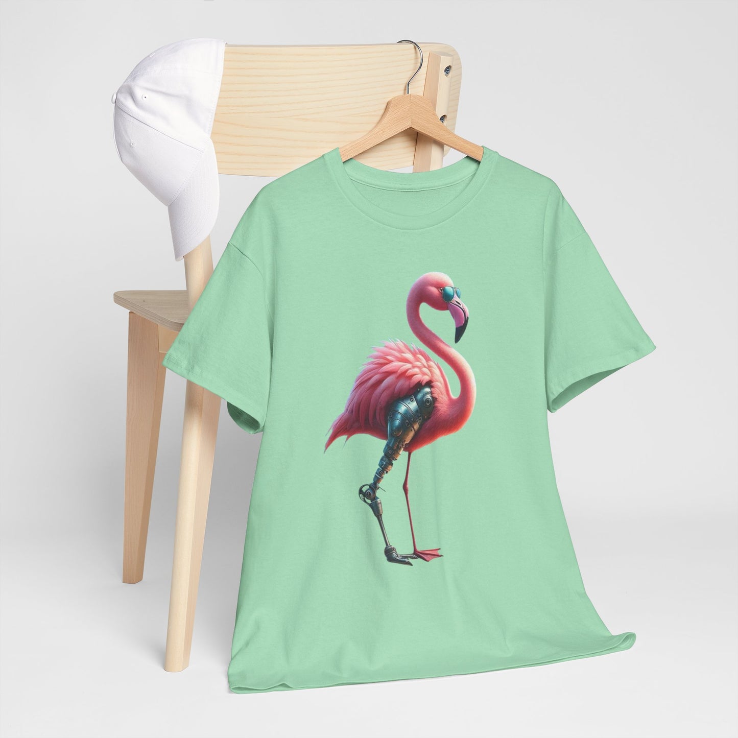 Flamingo with Prosthetic Leg T-Shirt | Amputee T-Shirt | Funny T-Shirt