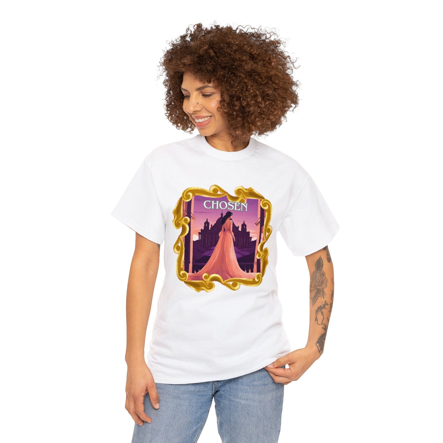 Chosen for a Time Heavy Cotton Tee | Bible Verse | Queen Esther