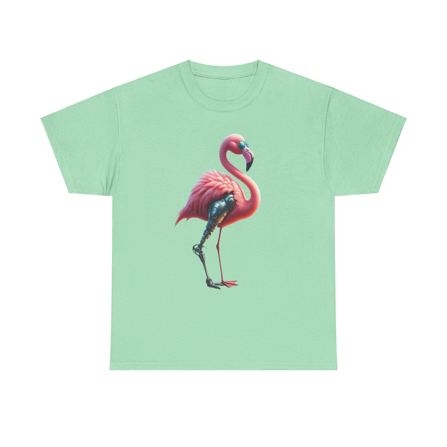 Flamingo with Prosthetic Leg T-Shirt | Amputee T-Shirt | Funny T-Shirt