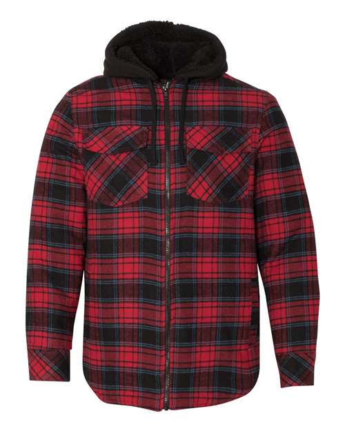 Quilted Flannel Hooded Jacket