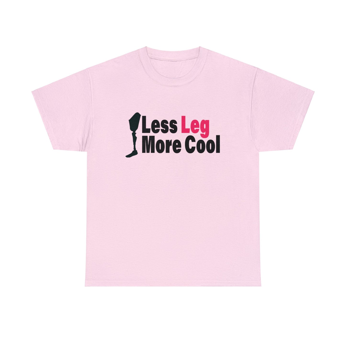 Less Leg More Cool Amputee Unisex Heavy Cotton Tee