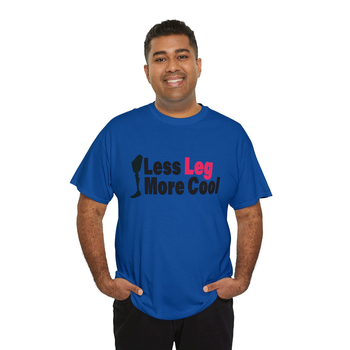 Less Leg More Cool Amputee Unisex Heavy Cotton Tee