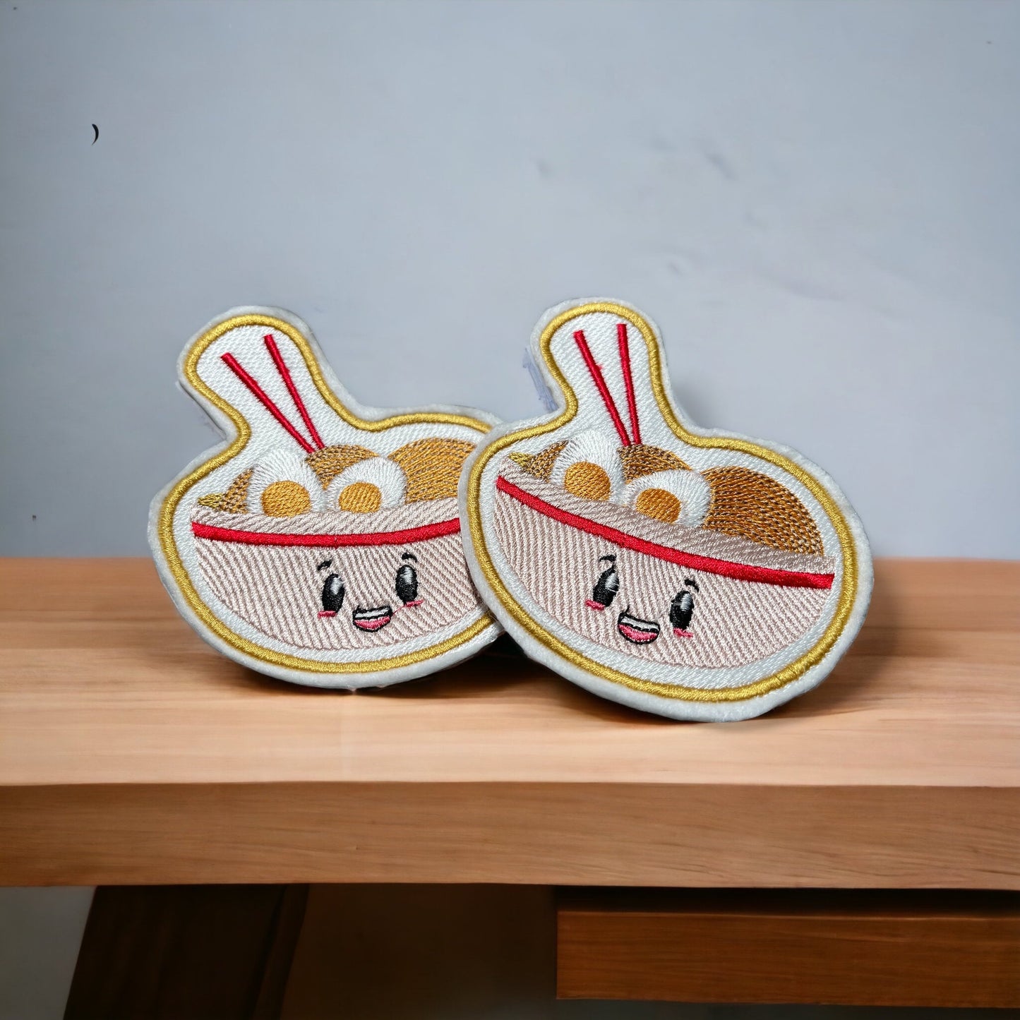 Kawaii Happy Ramen Bowl - Embroidered Patch